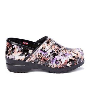 SANITA - Rose Professional Patent Leather Clog